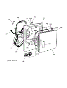 02 - Front Panel & Door parts for Ge Dryer DPXR483EA1AA from AppliancePartsPros.com