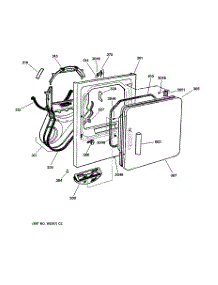 02 - Front Panel & Door parts for Ge Dryer DNSR475GY2AA from AppliancePartsPros.com