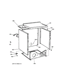 03 - Cabinet parts for Ge Dryer DNSR475GY2AA from AppliancePartsPros.com