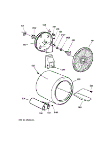 04 - Drum parts for Ge Dryer DBXR453GV2WW from AppliancePartsPros.com