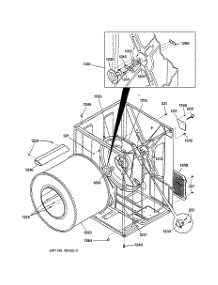 03 - Cabinet & Drum parts for Ge Dryer DBL333GA0WW from AppliancePartsPros.com