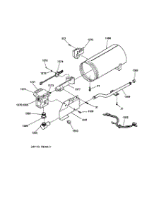 05 - Burner parts for Ge Dryer DSXH43GV2WW from AppliancePartsPros.com