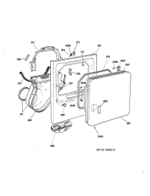02 - Front Panel & Door parts for Ge Dryer DBB3300EA0WW from AppliancePartsPros.com