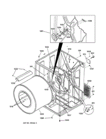 03 - Cabinet & Drum parts for Ge Dryer DCL333GA0AA from AppliancePartsPros.com