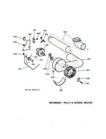 02 - Blower parts for Ge Dryer DSKS433EW0WH from AppliancePartsPros.com