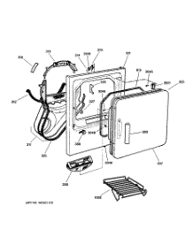 02 - Front Panel & Door parts for Ge Dryer DPSF495GW1WW from AppliancePartsPros.com