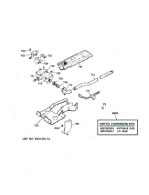 05 - Gas Valve & Burner Assembly parts for Ge Dryer DPSF495GW1AA from AppliancePartsPros.com