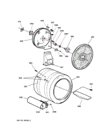 04 - Drum parts for Ge Dryer DNSR475GY0WW from AppliancePartsPros.com