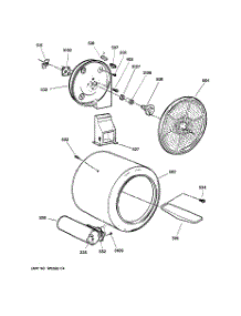 04 - Drum parts for Ge Dryer DPXR473GW1WW from AppliancePartsPros.com