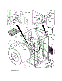 03 - Cabinet & Drum parts for Ge Dryer DSXH43EV1WW from AppliancePartsPros.com
