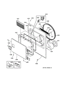 02 - Front Panel & Lint Filter parts for Ge Dryer DCB330GY1WC from AppliancePartsPros.com