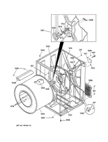 03 - Cabinet & Drum parts for Ge Dryer DCD330GY1WC from AppliancePartsPros.com