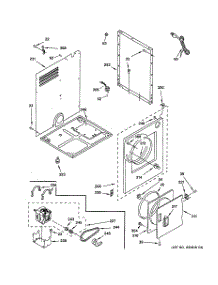 03 - Cabinet Parts parts for Ge Dryer DSKP233ETDWB from AppliancePartsPros.com