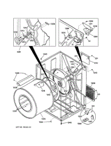03 - Cabinet & Drum parts for Ge Dryer DCB330EY0AC from AppliancePartsPros.com