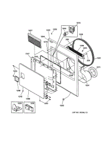 02 - Front Panel & Lint Filter parts for Ge Dryer DCD330GY0AC from AppliancePartsPros.com