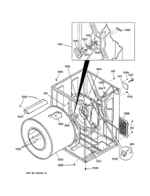 03 - Cabinet & Drum parts for Ge Dryer DCD330GY0WC from AppliancePartsPros.com