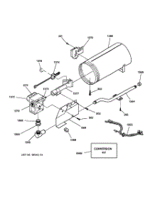 05 - Burner parts for Ge Dryer DCD330GY0WC from AppliancePartsPros.com
