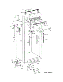 03 - Cabinet Parts (2) parts for Ge Freezer ZIFS36NMCLH from AppliancePartsPros.com