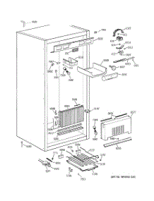 02 - Cabinet Parts (1) parts for Ge Freezer ZIFS36NMIRH from AppliancePartsPros.com