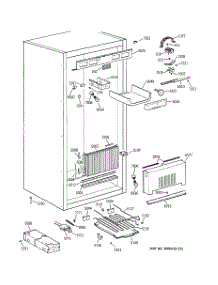 02 - Cabinet Parts (1) parts for Ge Freezer ZIFS36NDALH from AppliancePartsPros.com