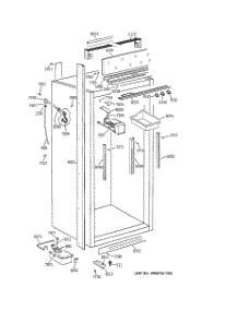 03 - Cabinet Parts (2) parts for Ge Freezer ZIFS36NDALH from AppliancePartsPros.com