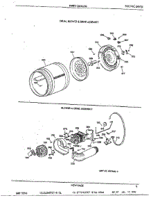 Electric Dryer Page 4 parts for Ge Dryer SIG7010ET0WG from AppliancePartsPros.com