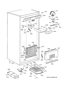 03 - Cabinet Parts (2) parts for Ge Freezer ZIFS36NMBLH from AppliancePartsPros.com