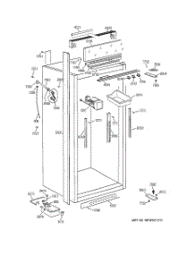 03 - Cabinet Parts (2) parts for Ge Freezer ZIFS36NMARH from AppliancePartsPros.com