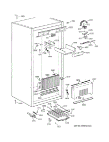 02 - Cabinet Parts (1) parts for Ge Freezer ZIFS36NMILH from AppliancePartsPros.com