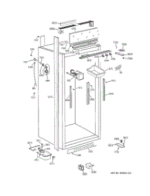 03 - Cabinet Parts (2) parts for Ge Freezer ZIFS36NMCRH from AppliancePartsPros.com