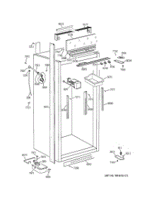 03 - Cabinet Parts (2) parts for Ge Freezer ZIFS36NDARH from AppliancePartsPros.com