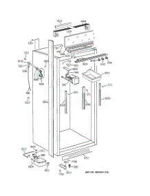 03 - Cabinet Parts (2) parts for Ge Freezer ZIFS36NMALH from AppliancePartsPros.com