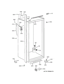 03 - Cabinet Parts (2) parts for Ge Freezer ZIF360NXARH from AppliancePartsPros.com