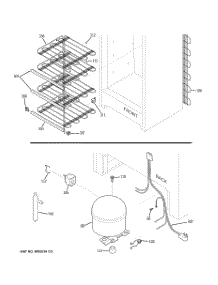 03 - Unit Parts parts for Ge Freezer FUM21DTERWH from AppliancePartsPros.com