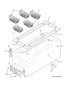 02 - Cabinet parts for Ge Freezer FCM20SUCWW from AppliancePartsPros.com