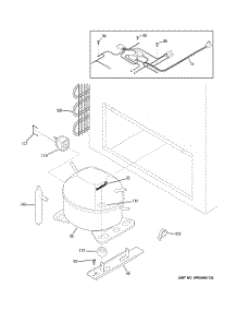 03 - Unit Parts parts for Ge Freezer FCM20SUCWW from AppliancePartsPros.com