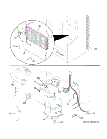 03 - Unit Parts parts for Ge Freezer FUF20DTFRWH from AppliancePartsPros.com