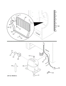 03 - Unit Parts parts for Ge Freezer FUF17CVALWW from AppliancePartsPros.com
