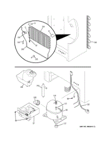 03 - Unit Parts parts for Ge Freezer FUF14DUARWW from AppliancePartsPros.com