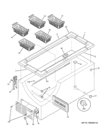 02 - Cabinet parts for Ge Freezer FCM25SUCWW from AppliancePartsPros.com