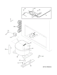 03 - Unit Parts parts for Ge Freezer FCM25SUCWW from AppliancePartsPros.com