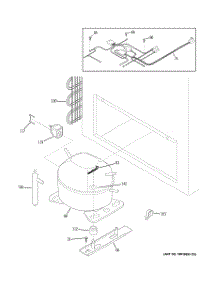 03 - Unit Parts parts for Ge Freezer FCM20SUBWW from AppliancePartsPros.com