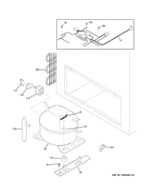 03 - Unit Parts parts for Ge Freezer FCM15PUBWW from AppliancePartsPros.com