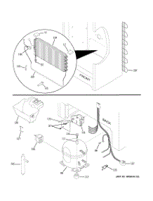 03 - Unit Parts parts for Ge Freezer FUF17SUBRWW from AppliancePartsPros.com