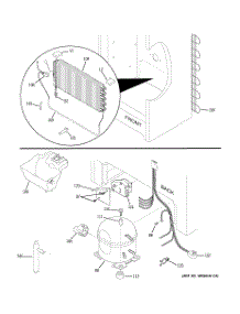 03 - Unit Parts parts for Ge Freezer FUF14SUBRWW from AppliancePartsPros.com