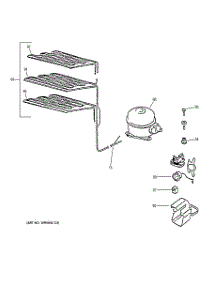 03 - Unit Parts parts for Ge Freezer FUM5SNBWW from AppliancePartsPros.com