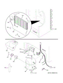 03 - Unit Parts parts for Ge Freezer FUF20DUBRWW from AppliancePartsPros.com