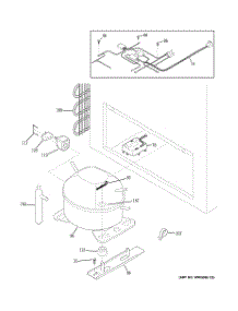 03 - Unit Parts parts for Ge Freezer FCM25SUAWW from AppliancePartsPros.com