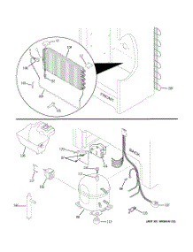 03 - Unit Parts parts for Ge Freezer FUF17SUARWW from AppliancePartsPros.com