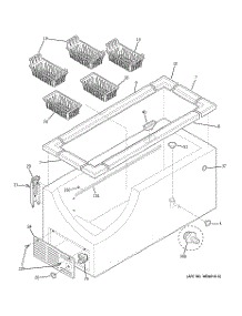 02 - Cabinet parts for Ge Freezer FCM20SUAWW from AppliancePartsPros.com